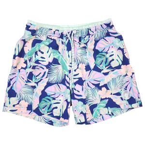 Chubbies Men's Night Faunas Swim Shorts Navy Leaf Sz Small
